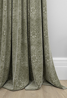 William Morris Marigold Velvet, Sage - Made to Measure Curtains